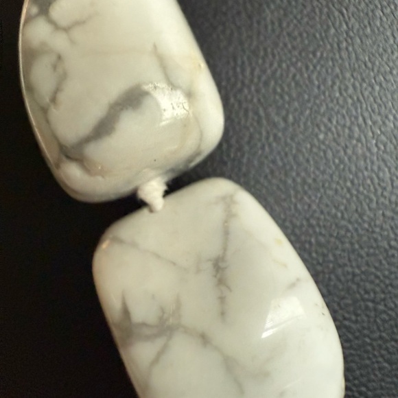 Large Howlite Faceted Tumbled  Beads Known with Tranquility, Patience & Calm - Picture 6 of 9